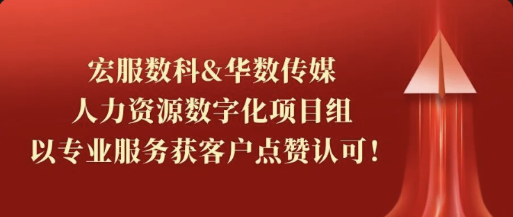 宏服数科&华数传媒人力资源数字化项目组以专业服务获客户点赞认